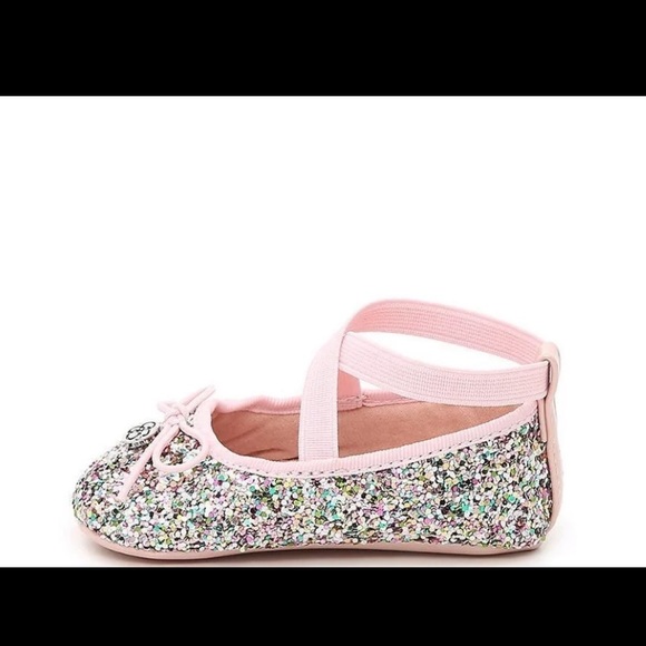 Jessica Simpson toddler sparkly ballet flats 3 - Picture 4 of 8
